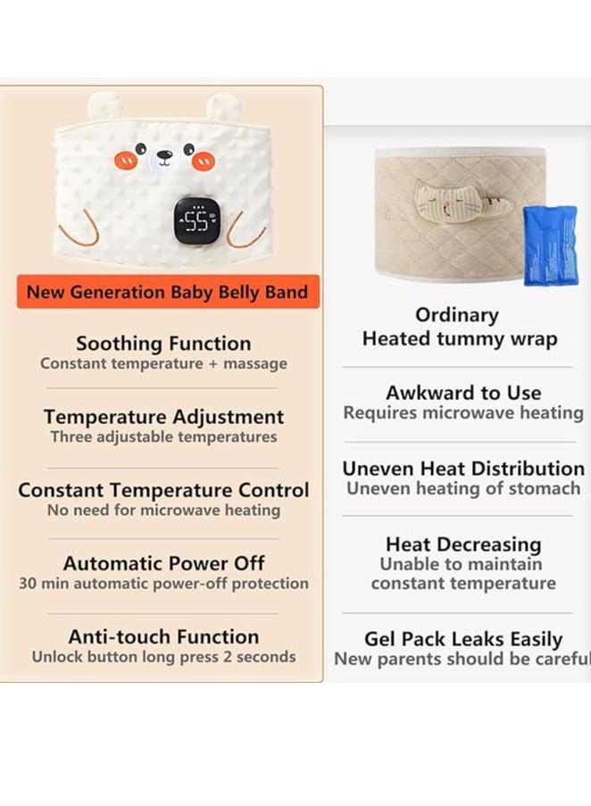 Gonice New Generation Baby Colic and Gas Relief - Baby Heating/Vibrating Tummy Wrap,Slight Vibration And Gentle Heat Relief of Upset Stomach And Helps Baby Fall Asleep - Image 4